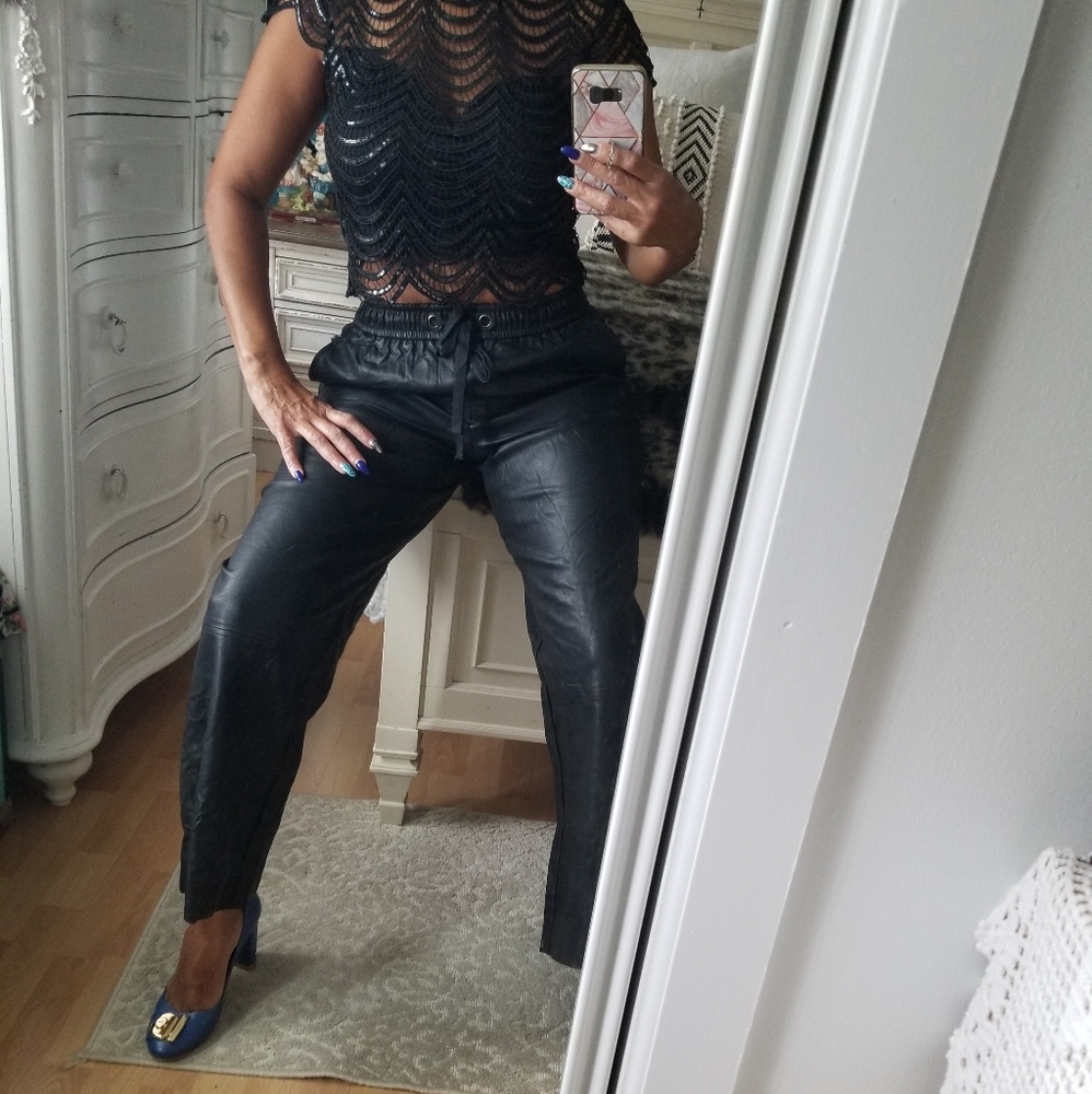 SOLD BR leather pants
